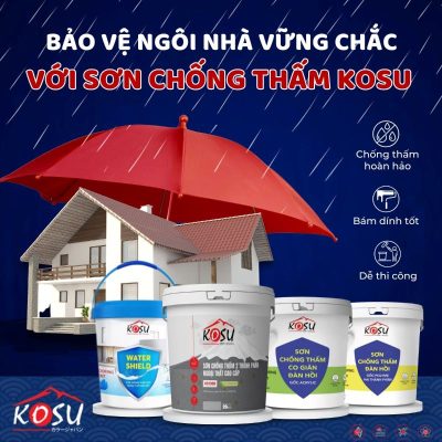 sơn chống thấm kosu bảo vệ nhà